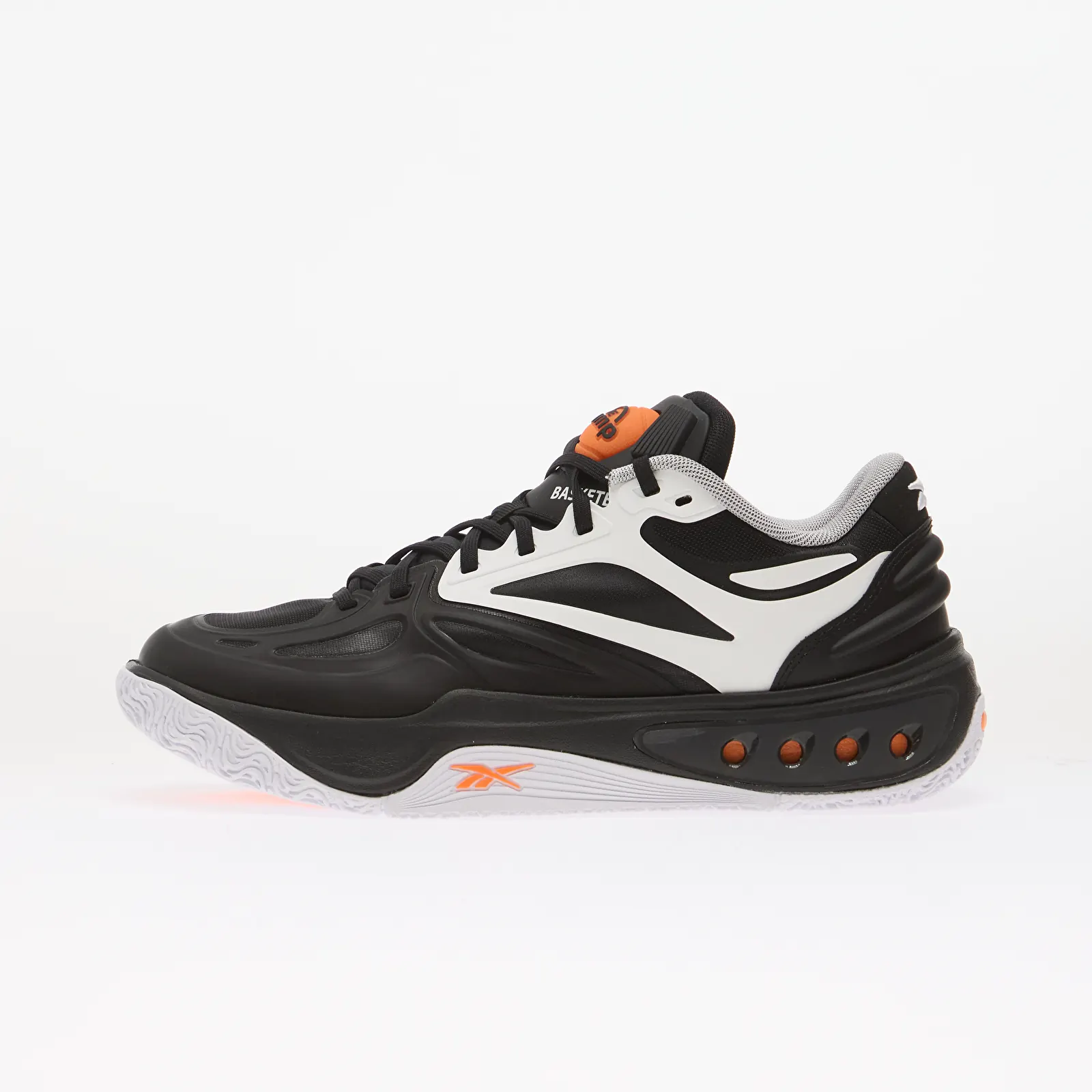 Sneakerși pentru bărbați Reebok Engine A Pump White/ Black/ Orange