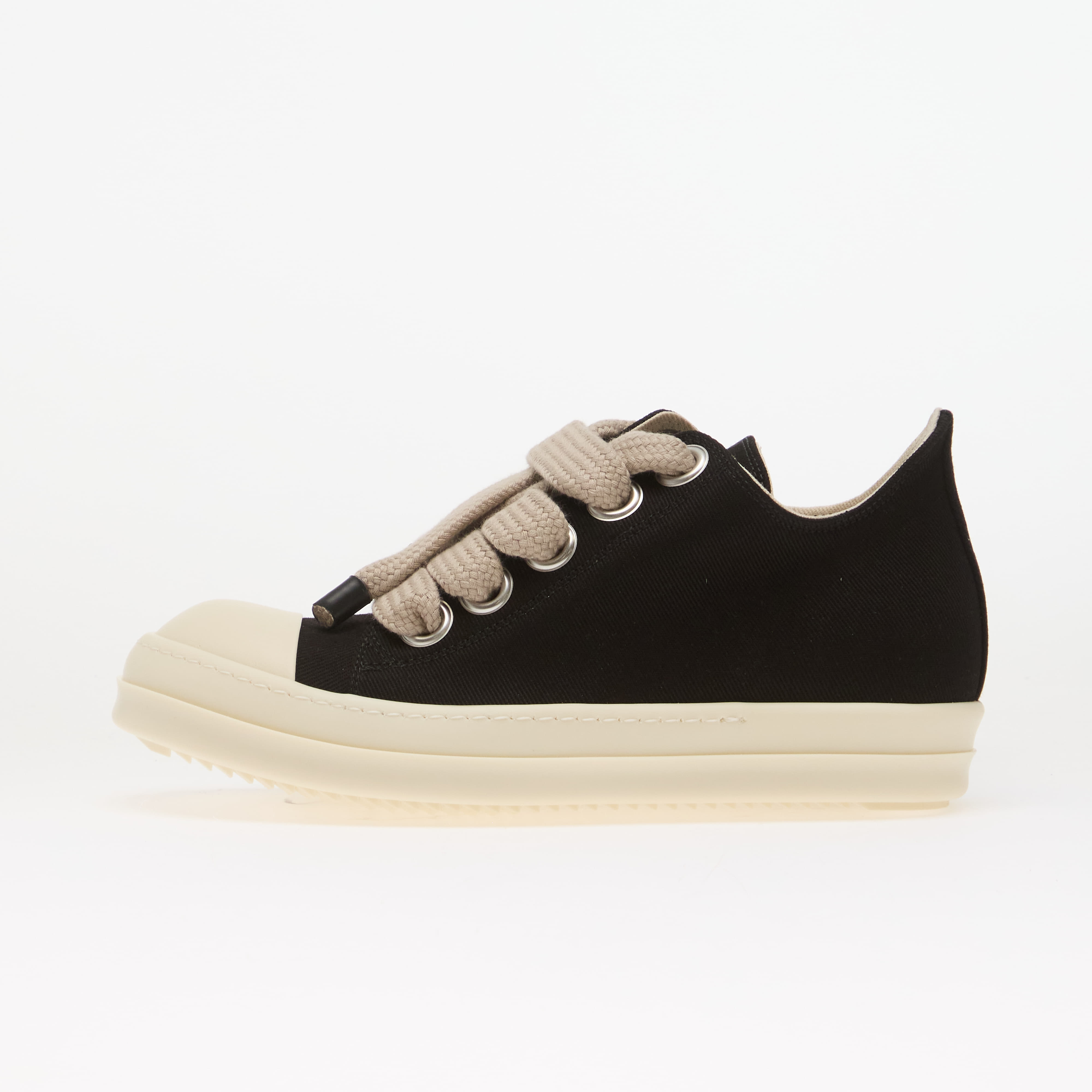 Sneakers Rick Owens DRKSHDW Denim Shoes - Jumbolace Low Sneaks Black/ Milk/ Milk UK 7
