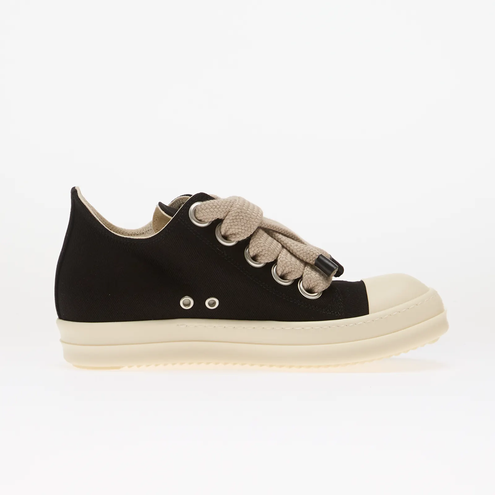 Muške tenisice Rick Owens DRKSHDW Denim Shoes - Jumbolace Low Sneaks Black/ Milk/ Milk