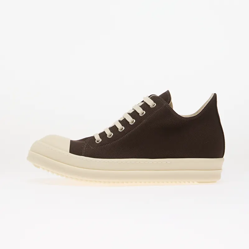 Rick Owens DRKSHDW Denim Shoes - Low Sneaks Dark Dust/ Milk/ Milk