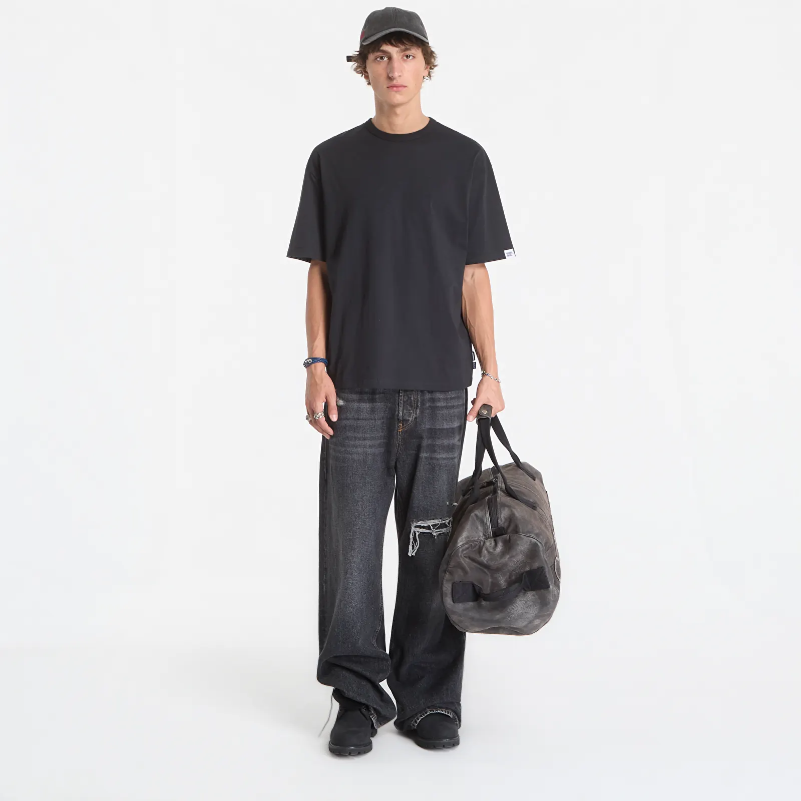 T-shirts homme NEIGHBORHOOD Sheltech Crewneck Ss Tee-2 Black