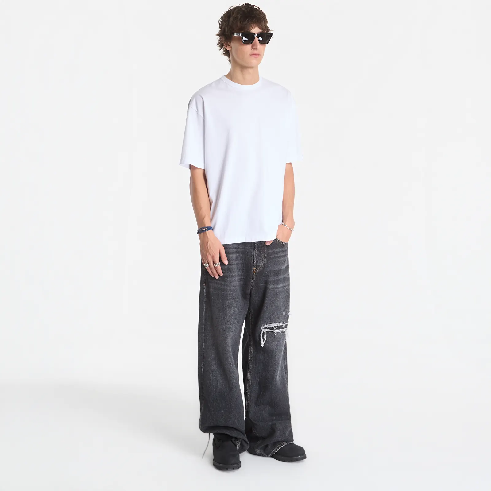 Magliette NEIGHBORHOOD Sheltech Crewneck Ss Tee-2 White