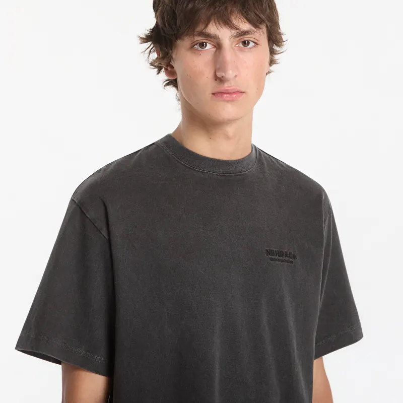 T-shirts NEIGHBORHOOD Pigment Dyed Crewneck Ss Tee Black (261FPNH