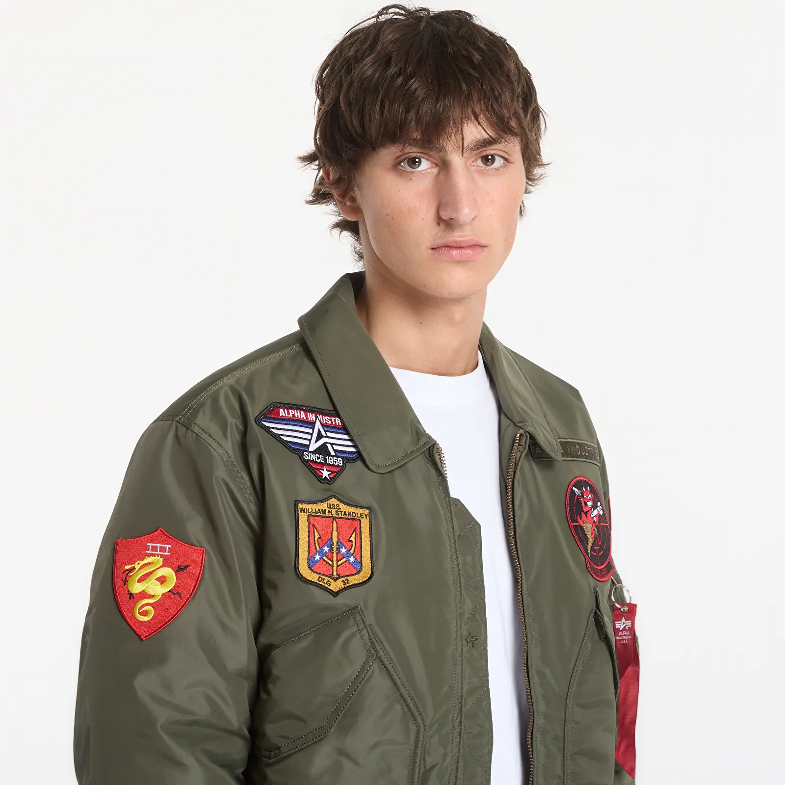 Bomber jakas Alpha Industries CWU-45/P Devils Brigade Dark Olive