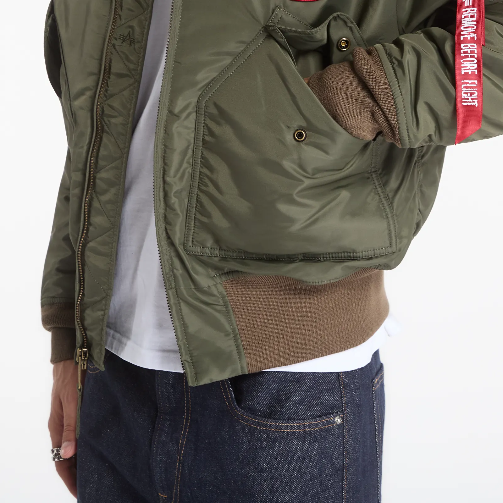 Bomber jakas Alpha Industries CWU-45/P Devils Brigade Dark Olive