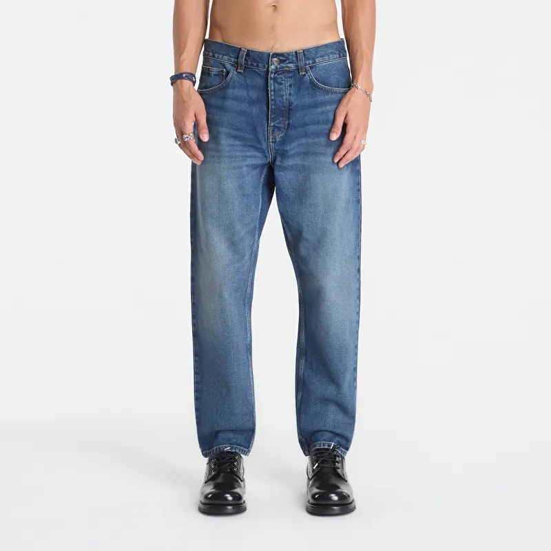 Teksad Carhartt WIP Newel Pant Blue Dark Used Wash