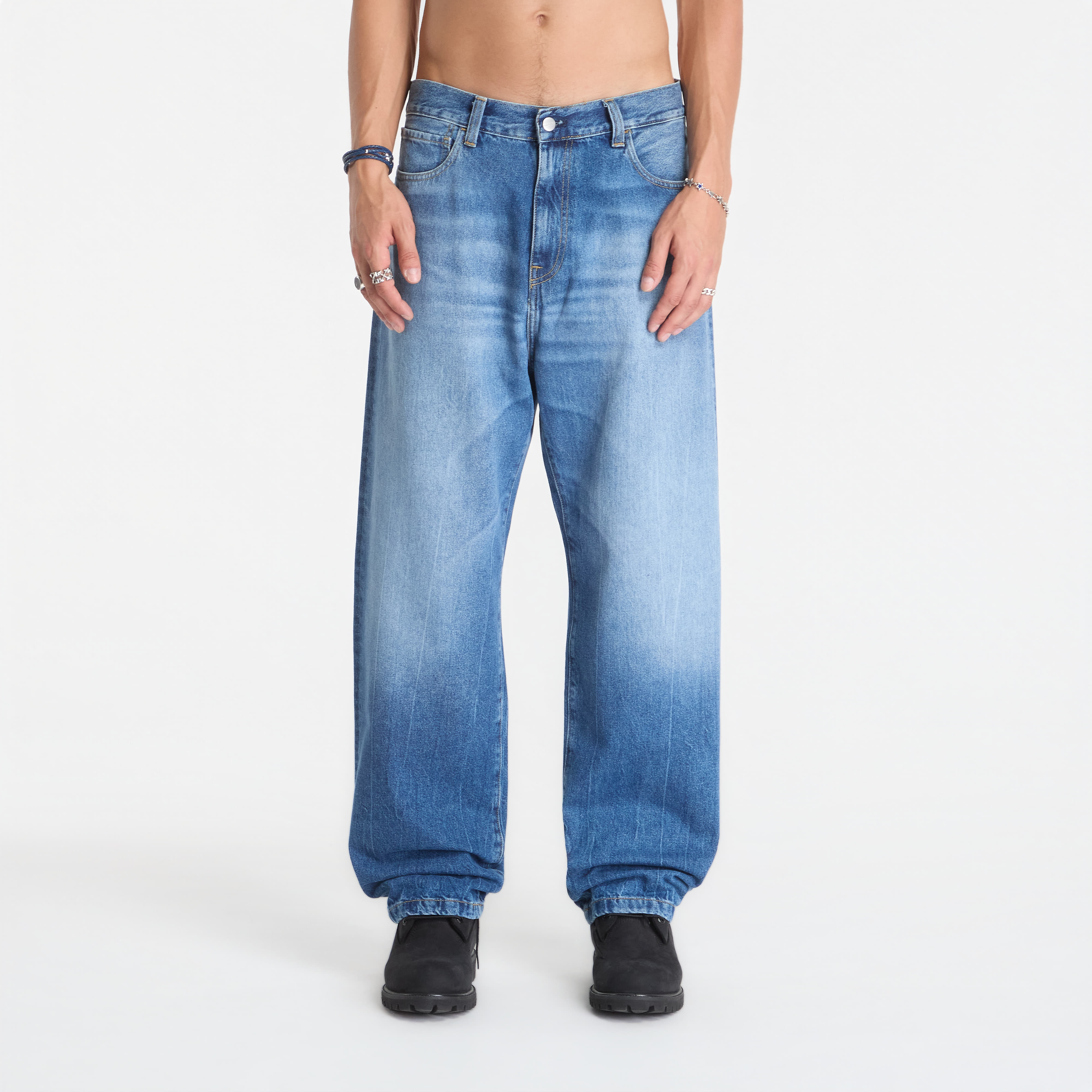 Pants Carhartt WIP Landon Pant Blue Marble Used Wash 29