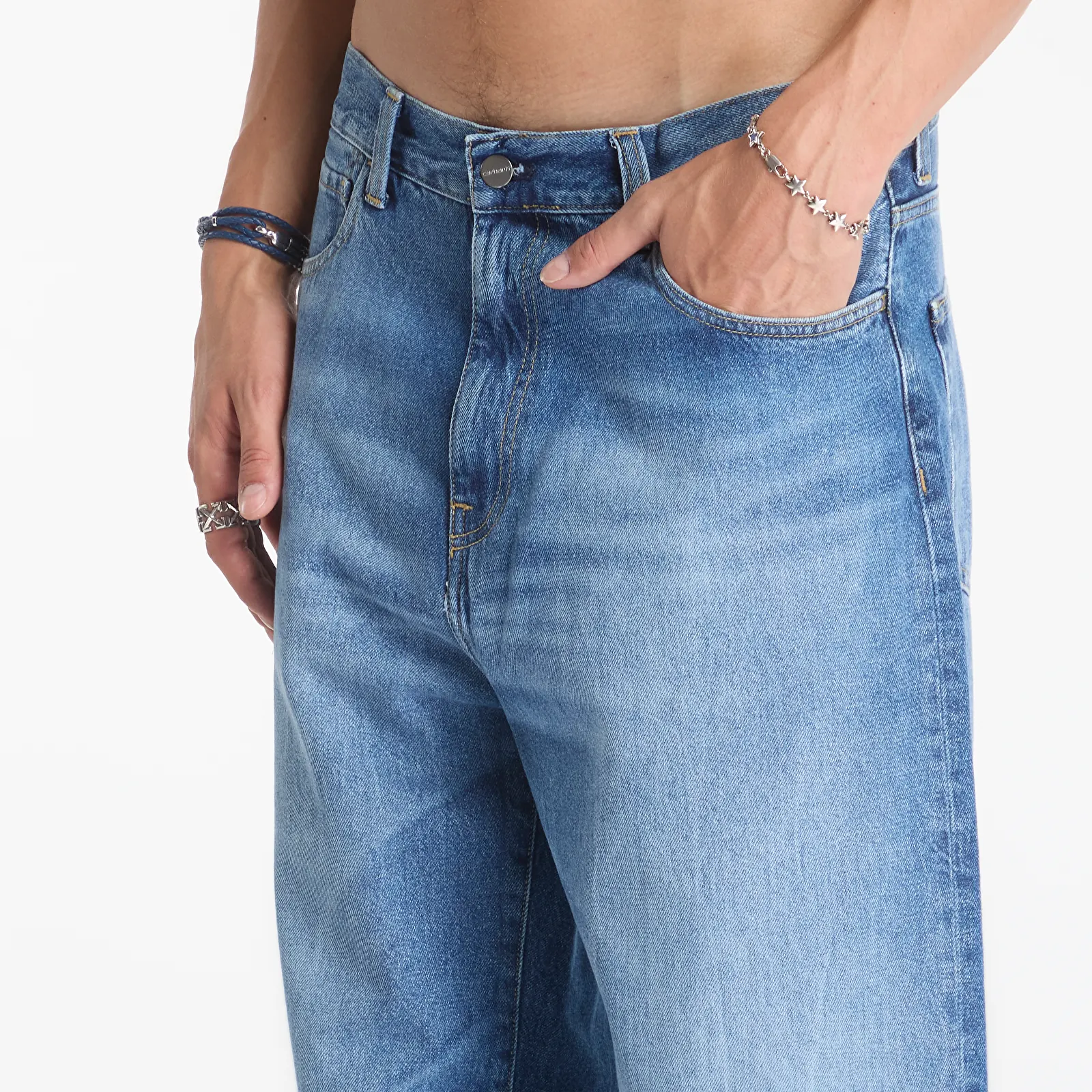 Jeans Carhartt WIP Landon Pant Blue Marble Used Wash