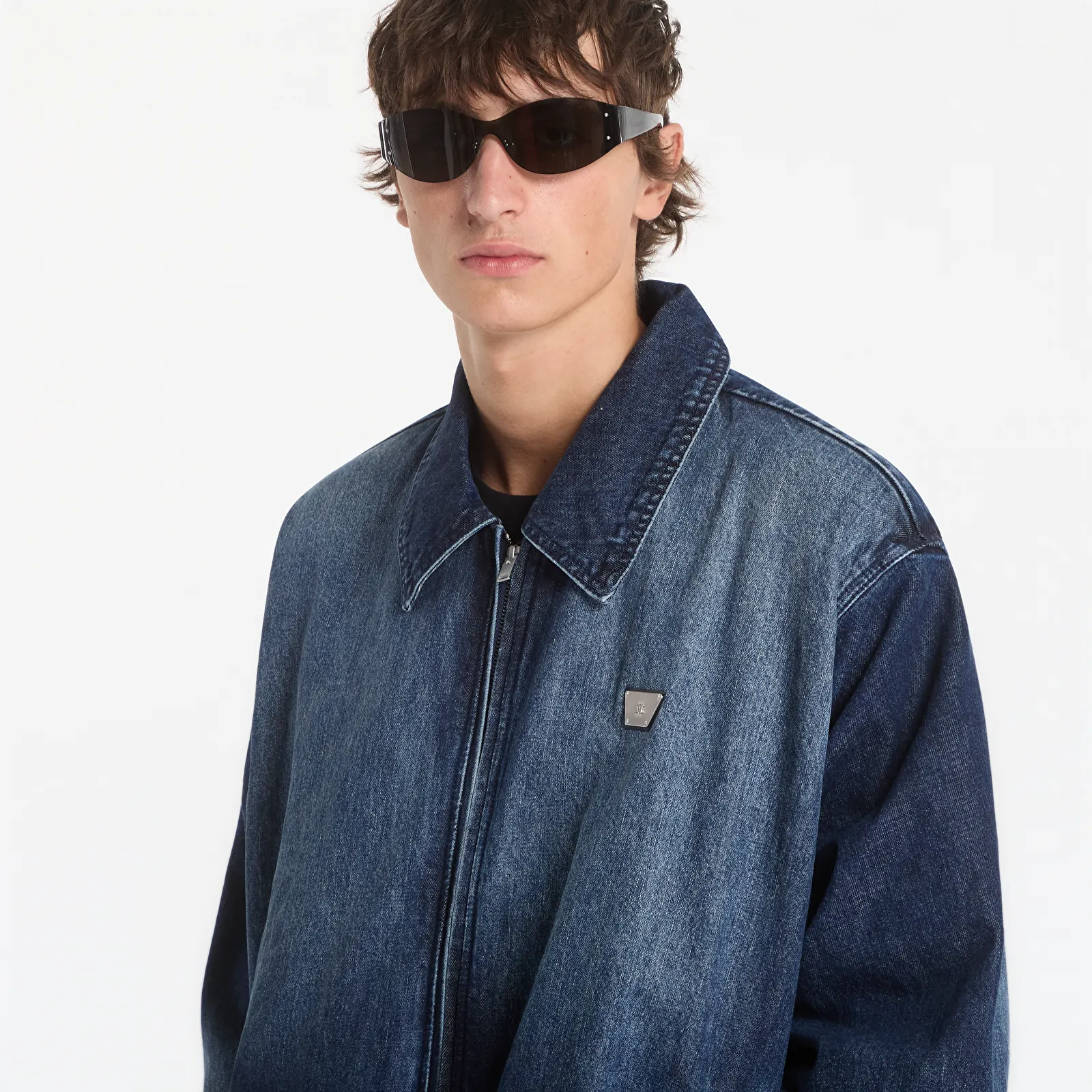 Blousons bomber MISBHV Denim Austin Grime Blue Bomber Jacket UNISEX