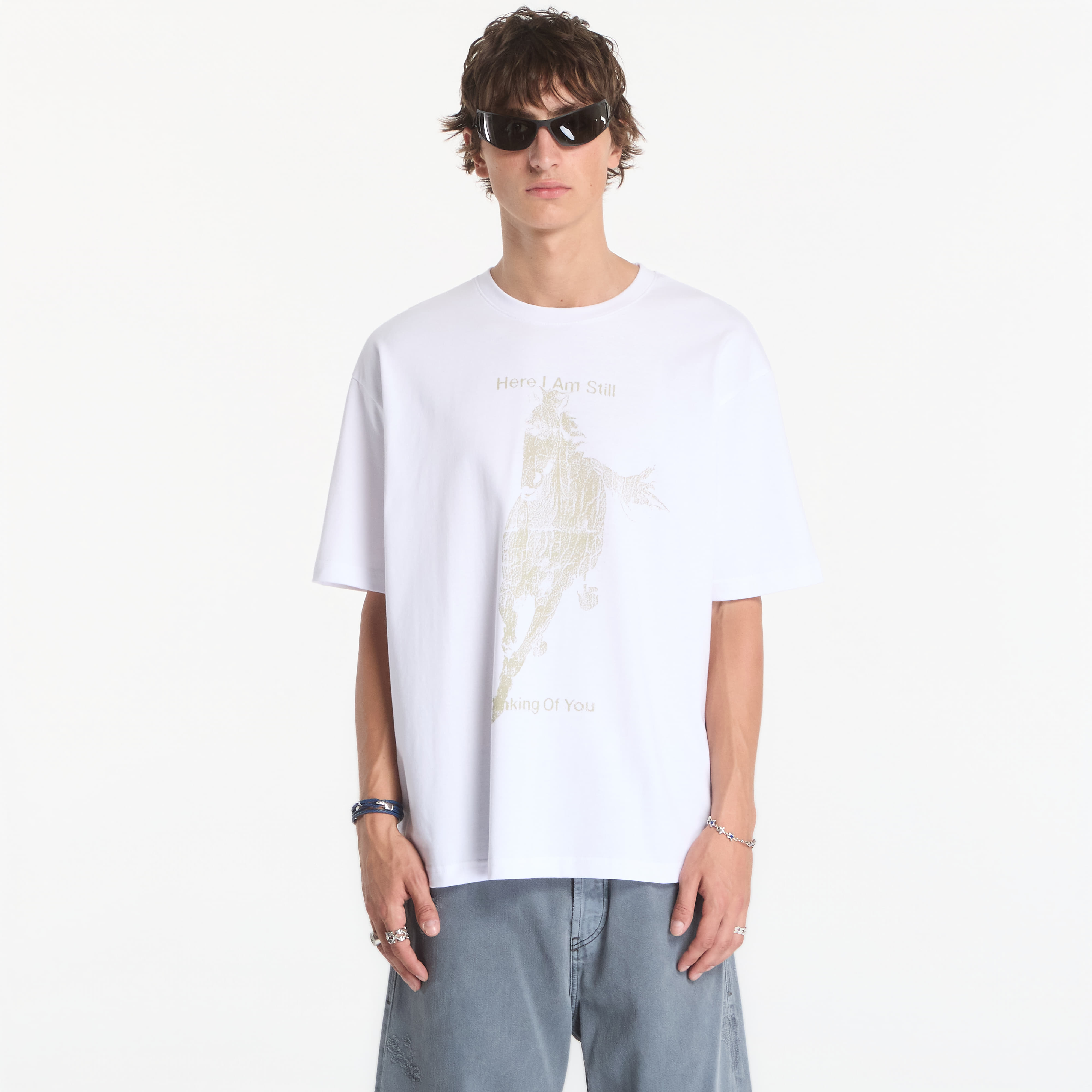 T-shirt MISBHV Here I Am Still Thinking Of You Off-White T-Shirt UNISEX XXL