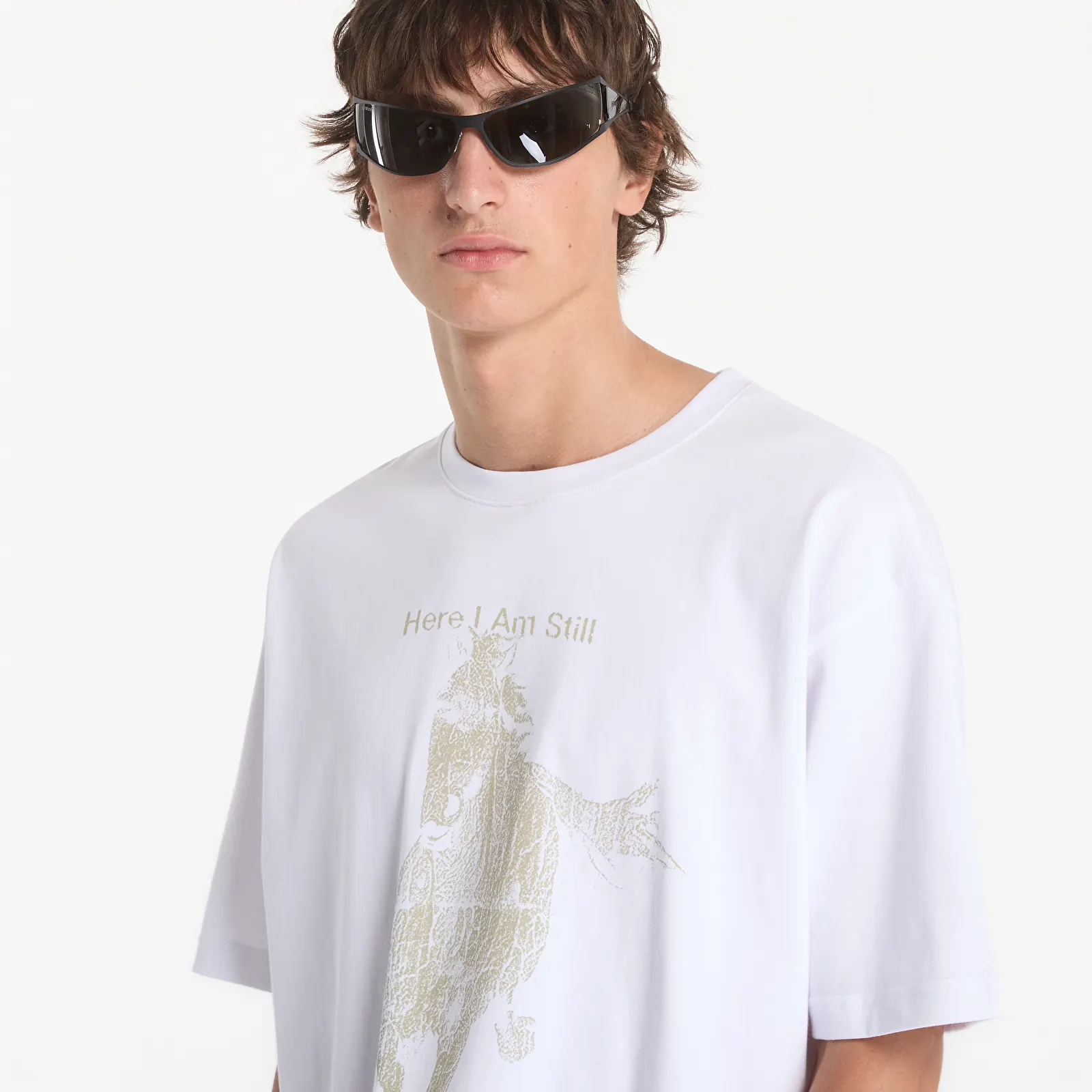 T-krekli MISBHV Here I Am Still Thinking Of You Off-White T-Shirt UNISEX