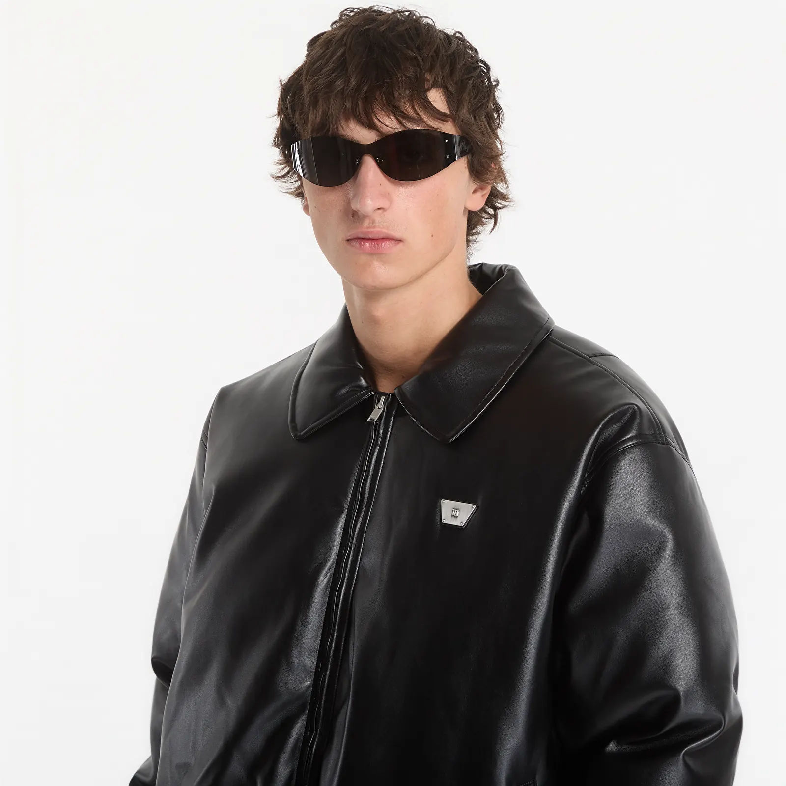 Geci bomber MISBHV Faux Leather Puffer Bomber Jacket UNISEX Black