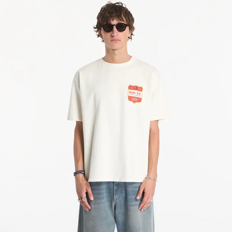 T-krekls Rhude Filtaro Crest Tee Vintage White/ Red/ Yellow