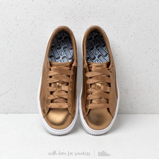 Puma ladies basket platform luxe sneakers best sale