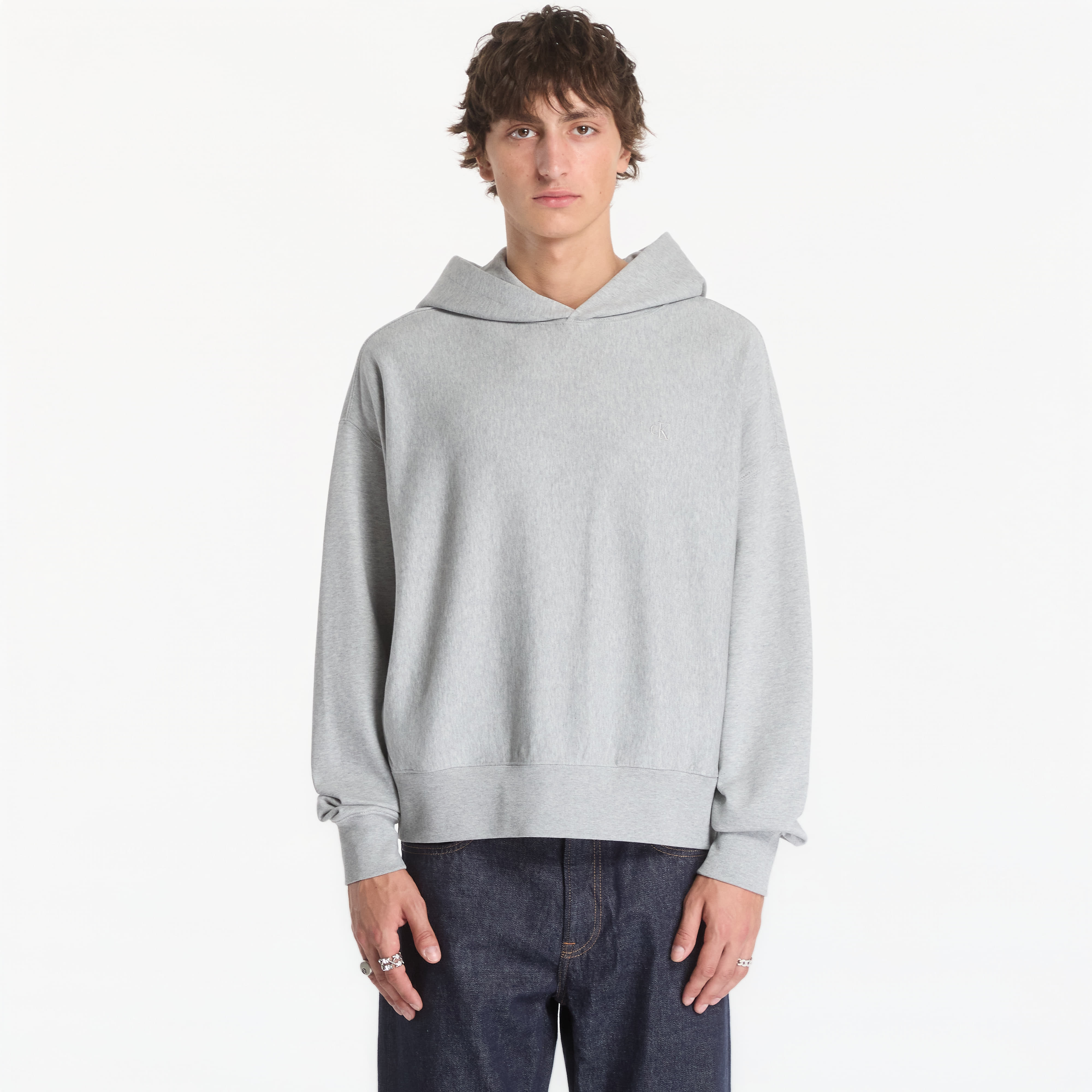 Sweatshirt Calvin Klein Jeans Ls Prmtrry 90s Bck M Heather XL
