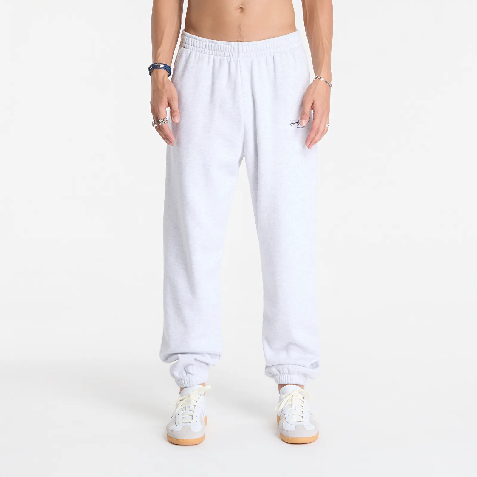 Jogger-housut Sporty & Rich Signature NY Sweatpant UNISEX Heather Gray