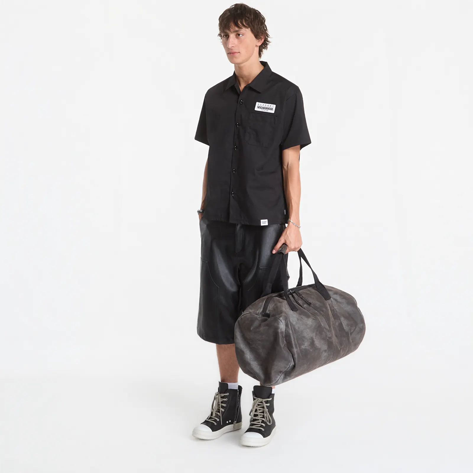 T-shirts Sporty & Rich Signature NY Tshirt UNISEX Faded Black