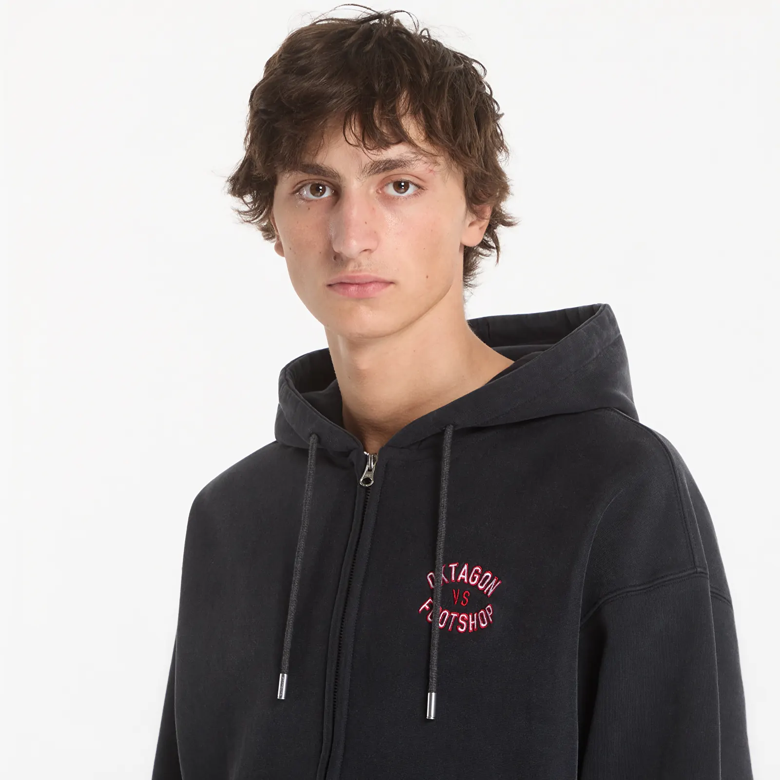 Sweatshirts Footshop x Oktagon Zip-Up Hoodie Black