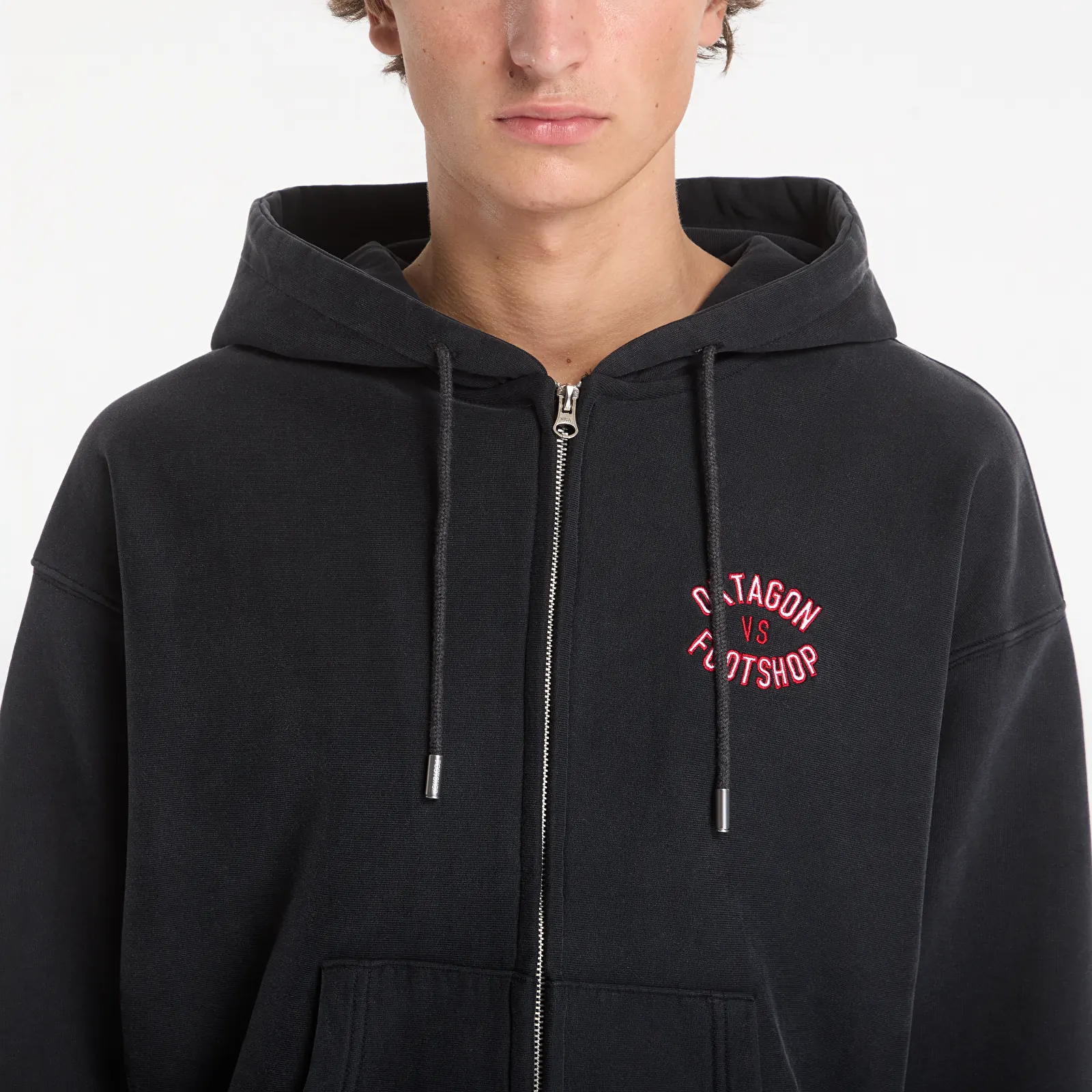 Sweatshirts Footshop x Oktagon Zip-Up Hoodie Black