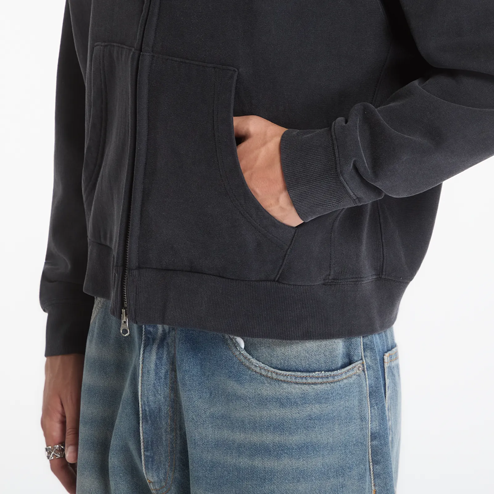 Sweatshirts Footshop x Oktagon Zip-Up Hoodie Black