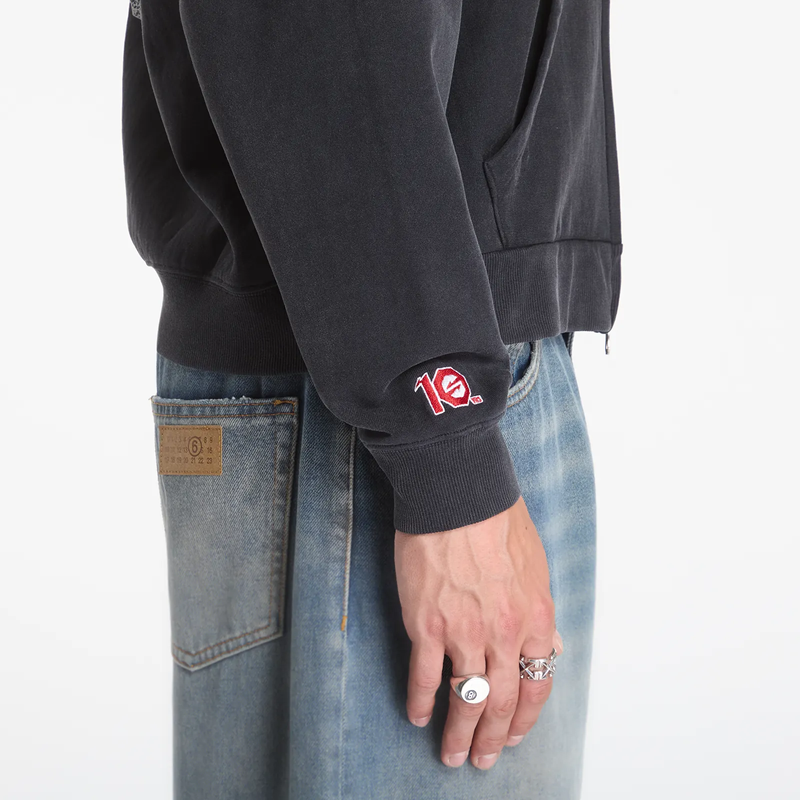 Sweatshirts Footshop x Oktagon Zip-Up Hoodie Black