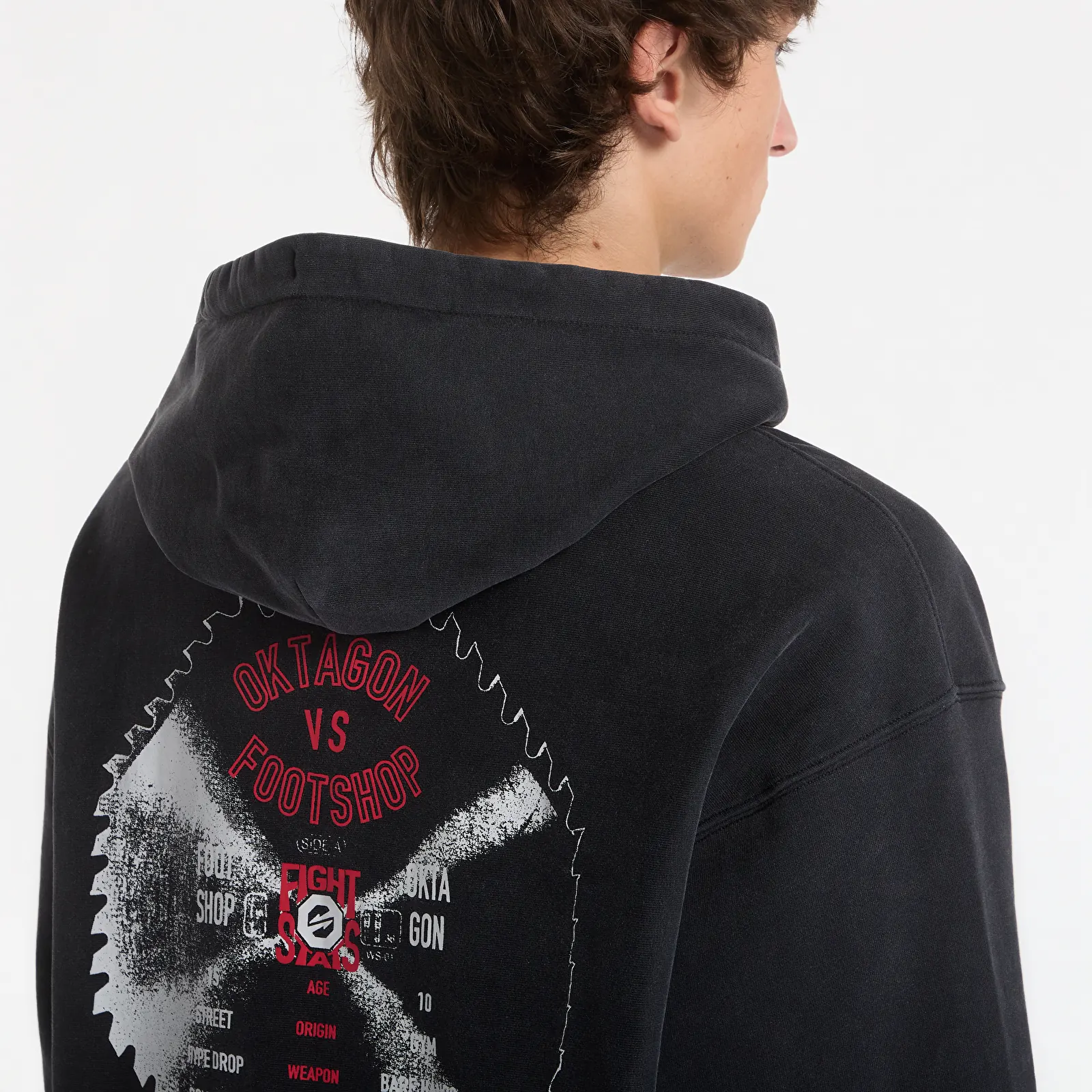 Sweatshirts Footshop x Oktagon Zip-Up Hoodie Black