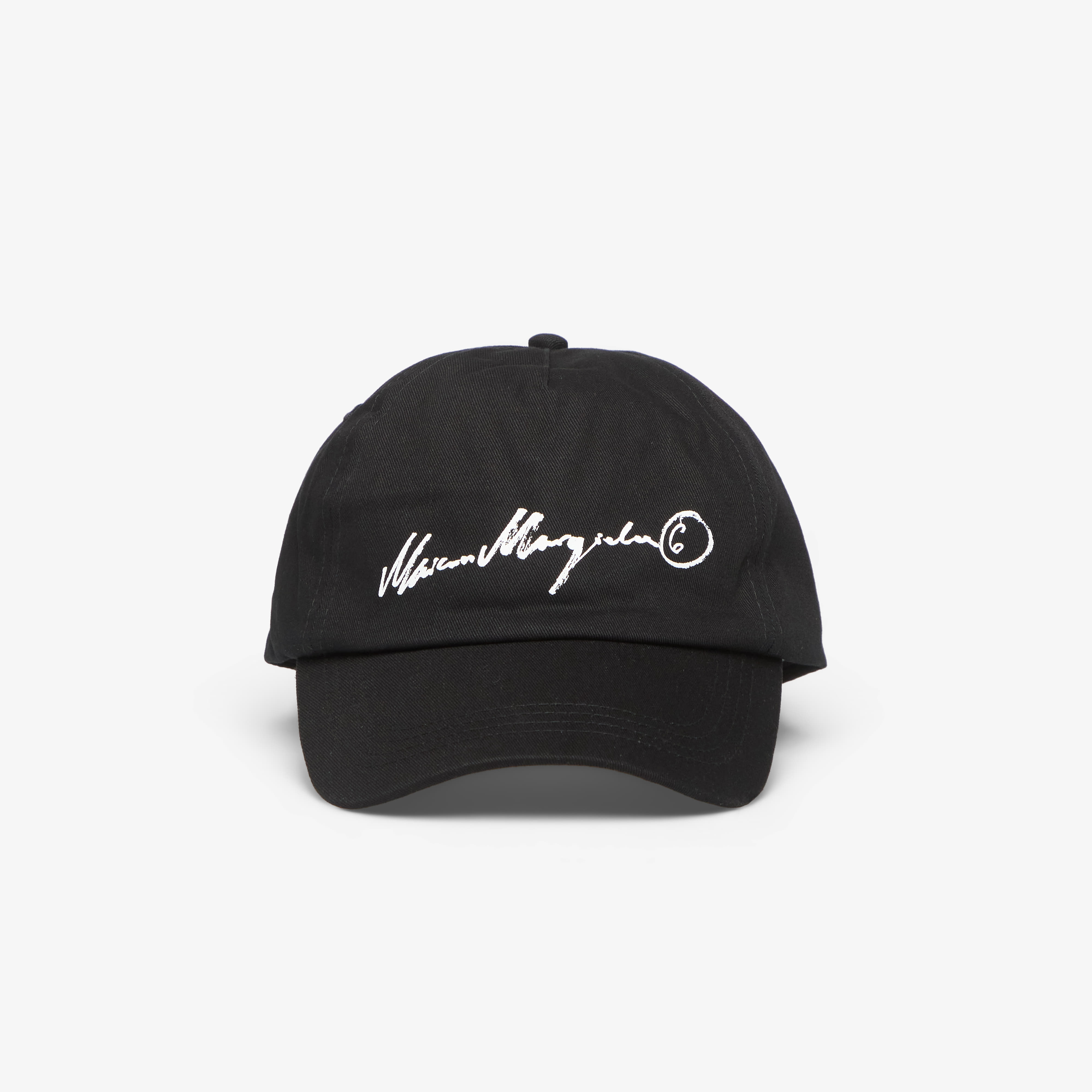 Cap MM6 Hat Black/ Ecru Print Universal