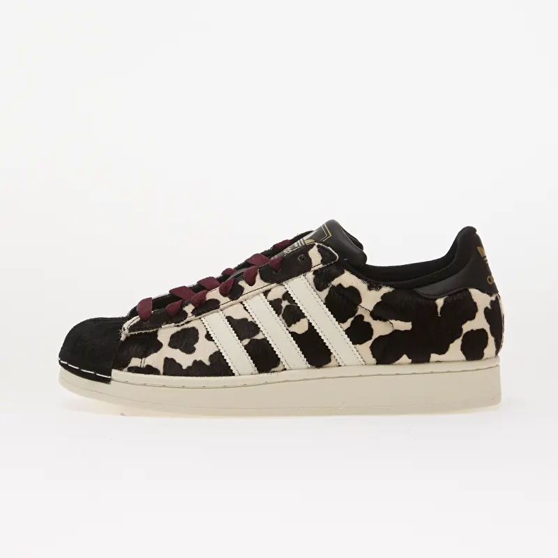 adidas Superstar II Core Black/ Off White/ Maroon