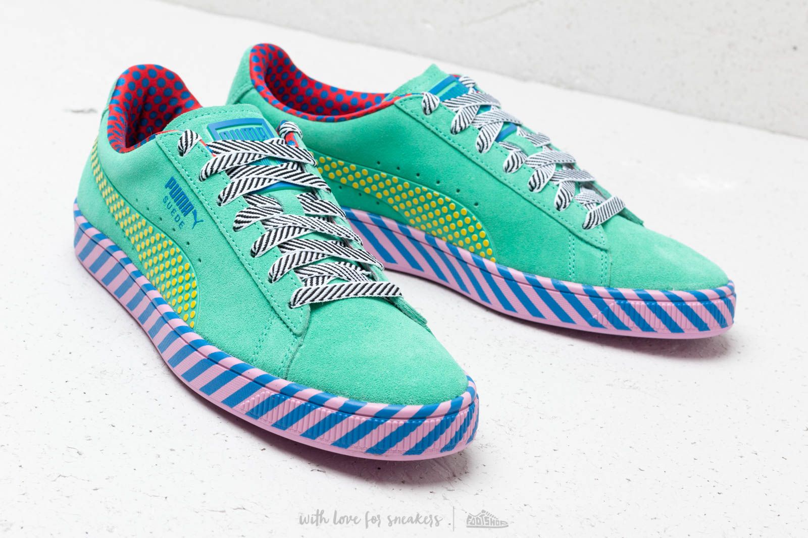 Men s shoes Puma Suede Classic Pop Culture Biscay Green Vibrant Yellow Footshop