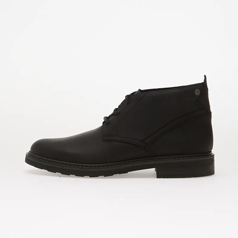 Clarks Newford Mid Black Leather