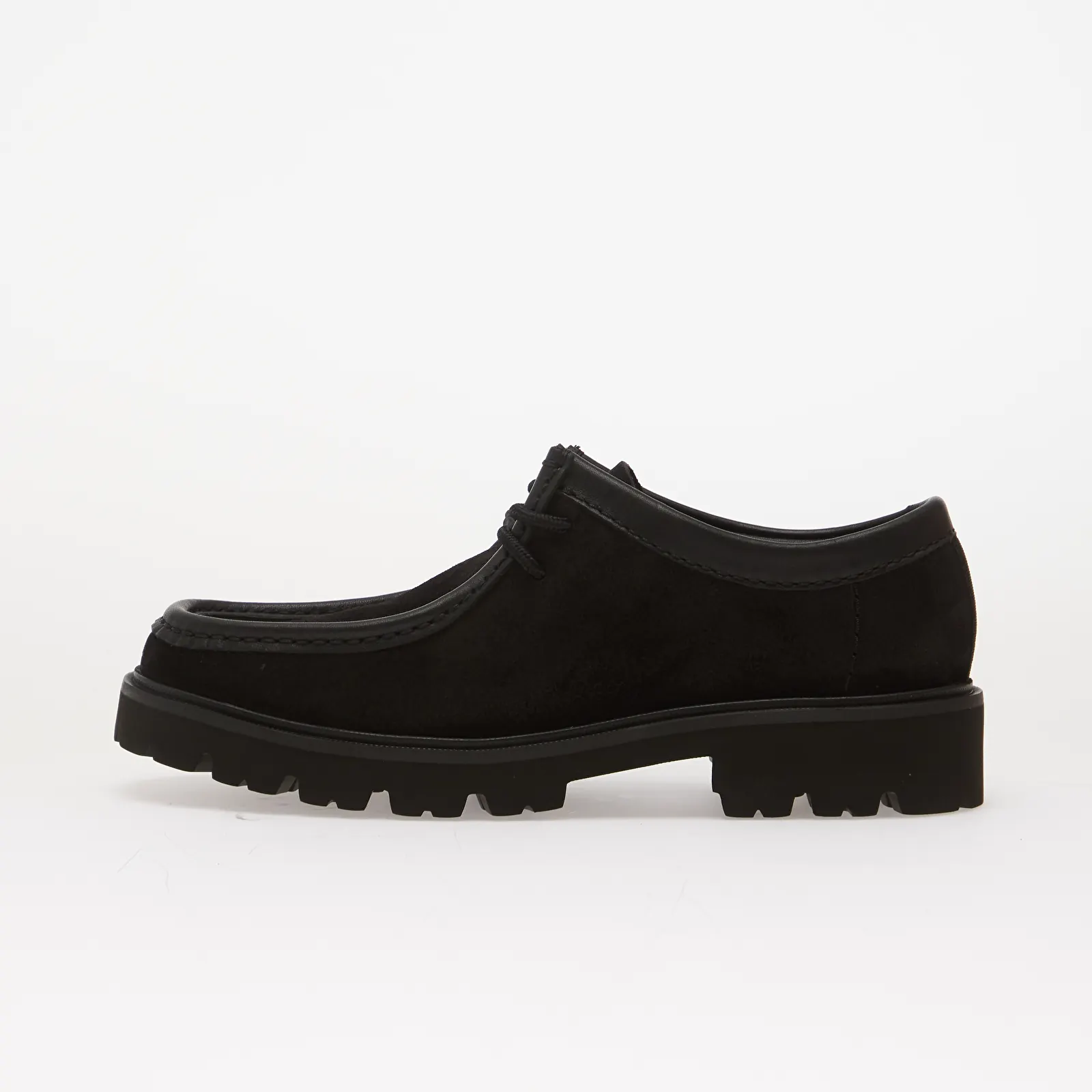 Sneakerși pentru bărbați Clarks Cleyhill Seam Black Suede