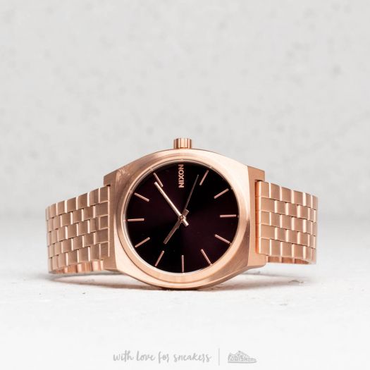 Watches Nixon Time Teller All Rose Gold Black Sunray Footshop