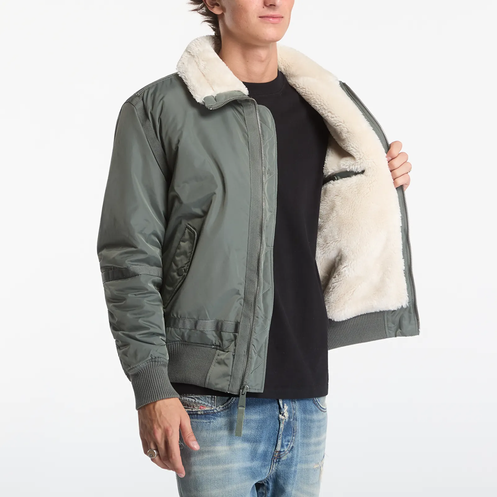 Jackets Alpha Industries B-15 III TT Two Tone Sage-Green
