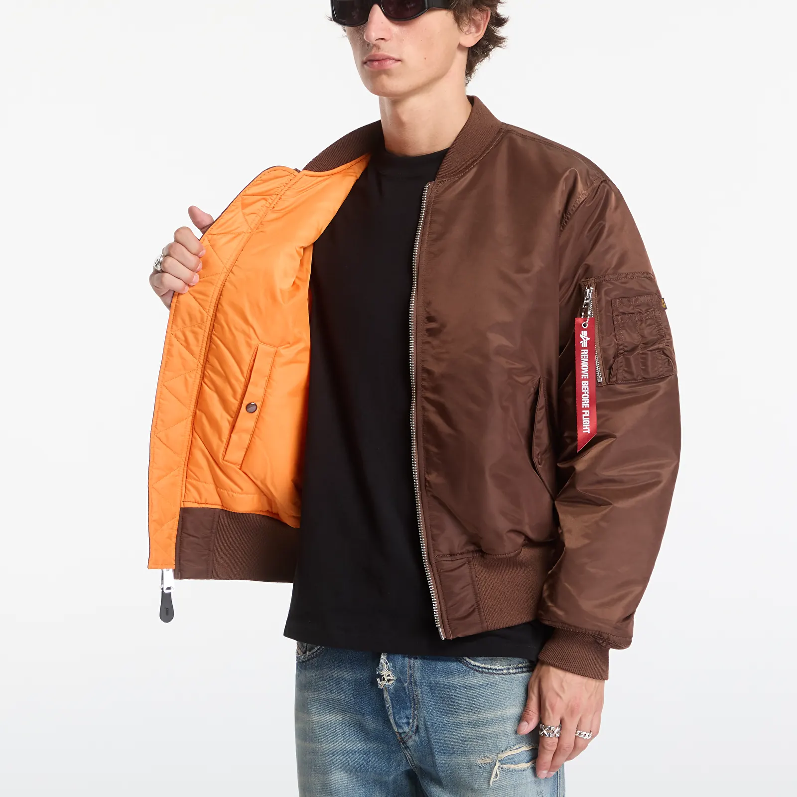 Geci bomber Alpha Industries MA-1 Heritage Powder Brown