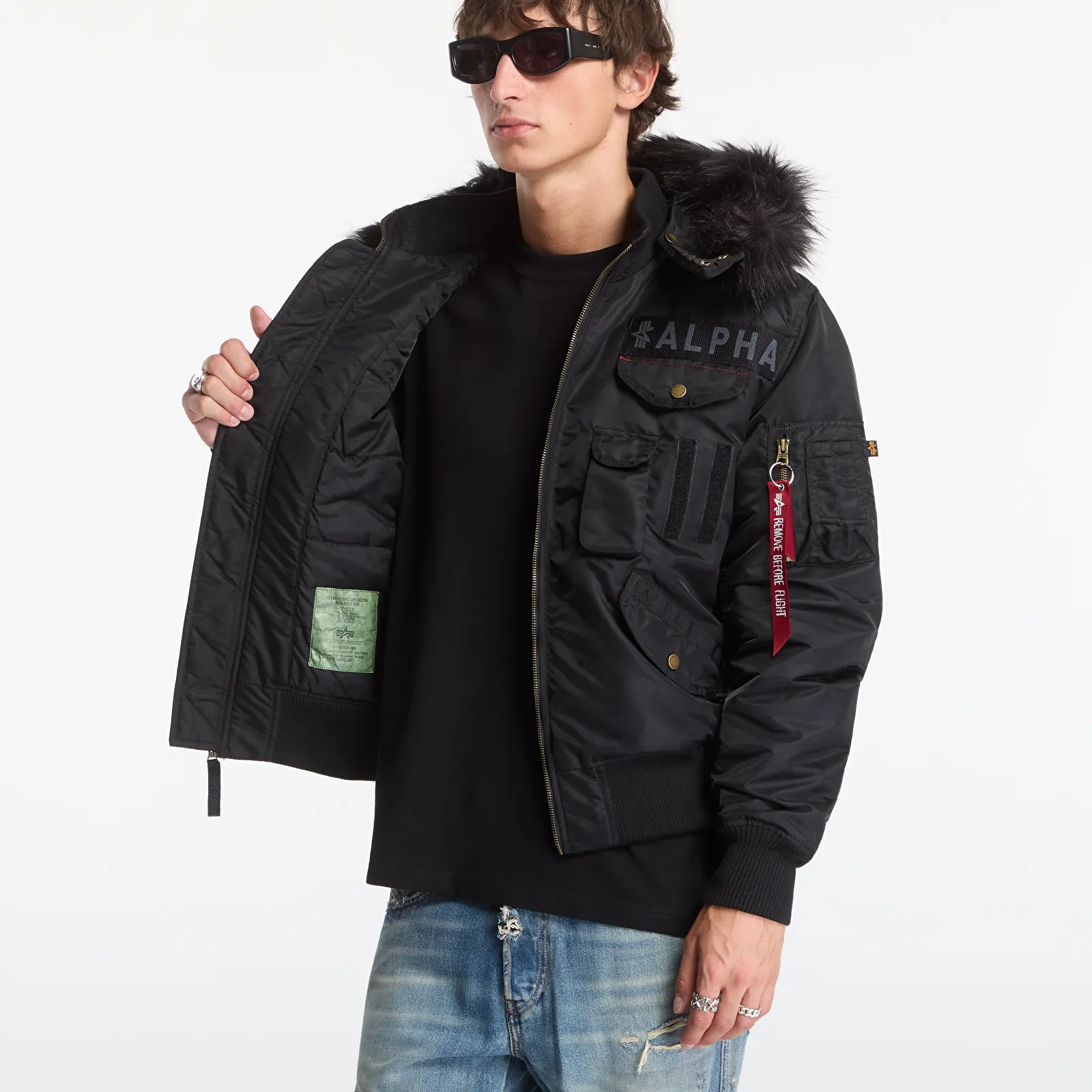 Parka mēteļi Alpha Industries Deflector Black