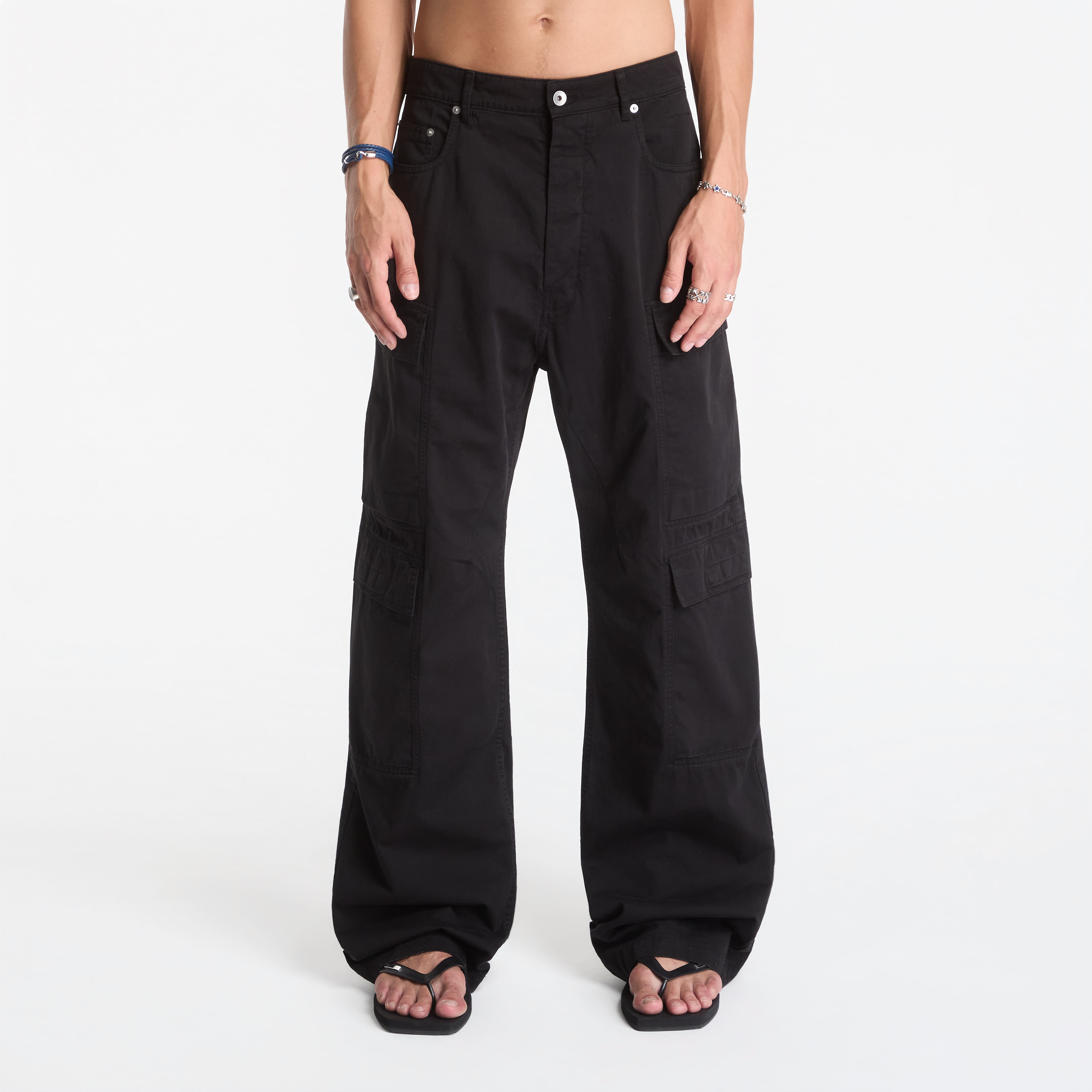 Pants Rick Owens DRKSHDW Double Cargo Jeans Black 36