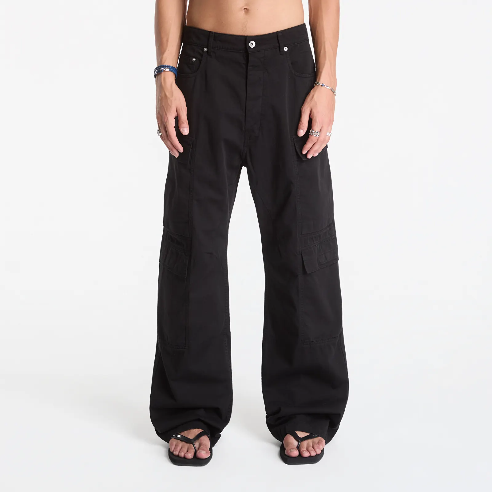 Spijkerbroeken Rick Owens DRKSHDW Double Cargo Jeans Black