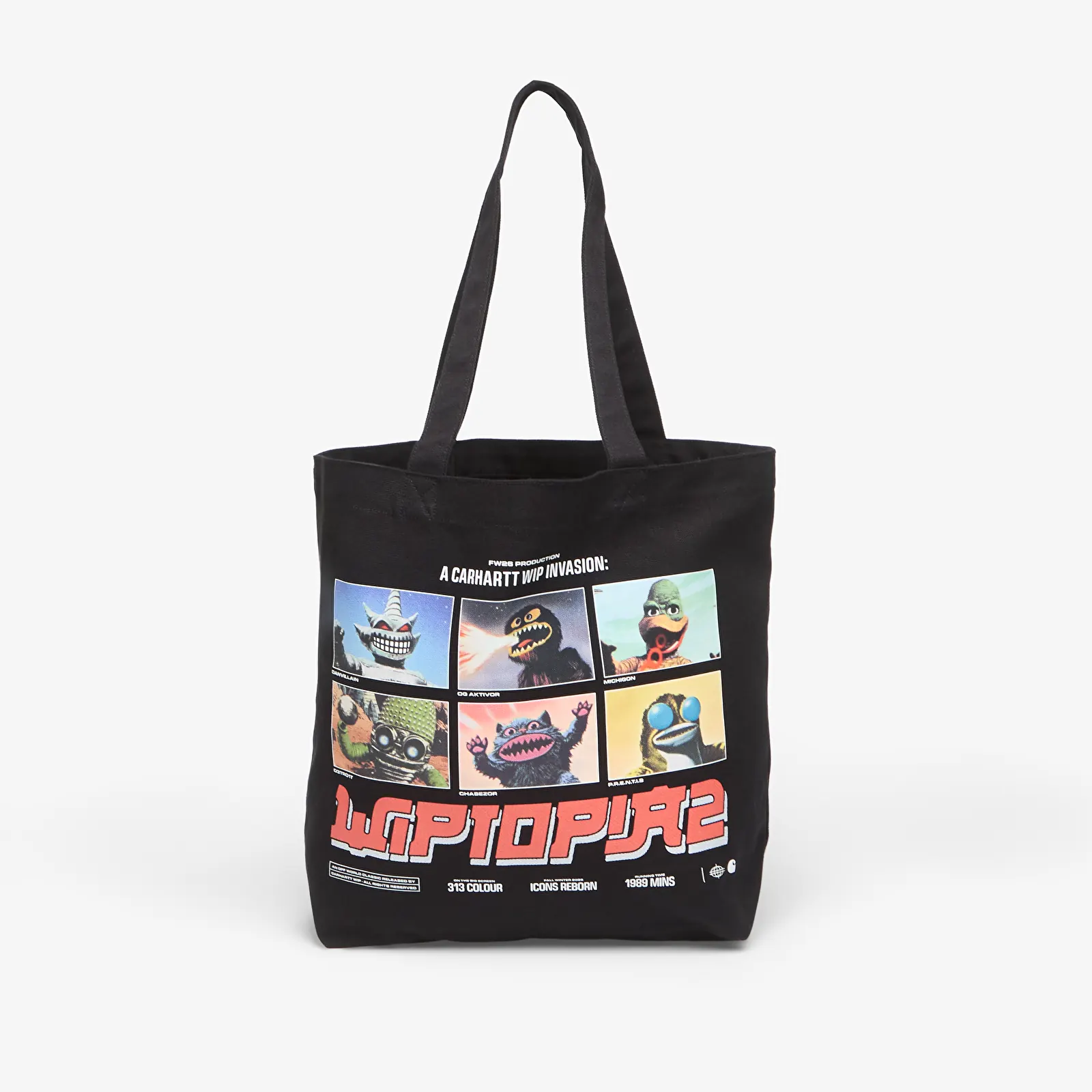 Crossbody tassen Carhartt WIP Canvas Graphic Tote WIPTOPIA 2, Print Black