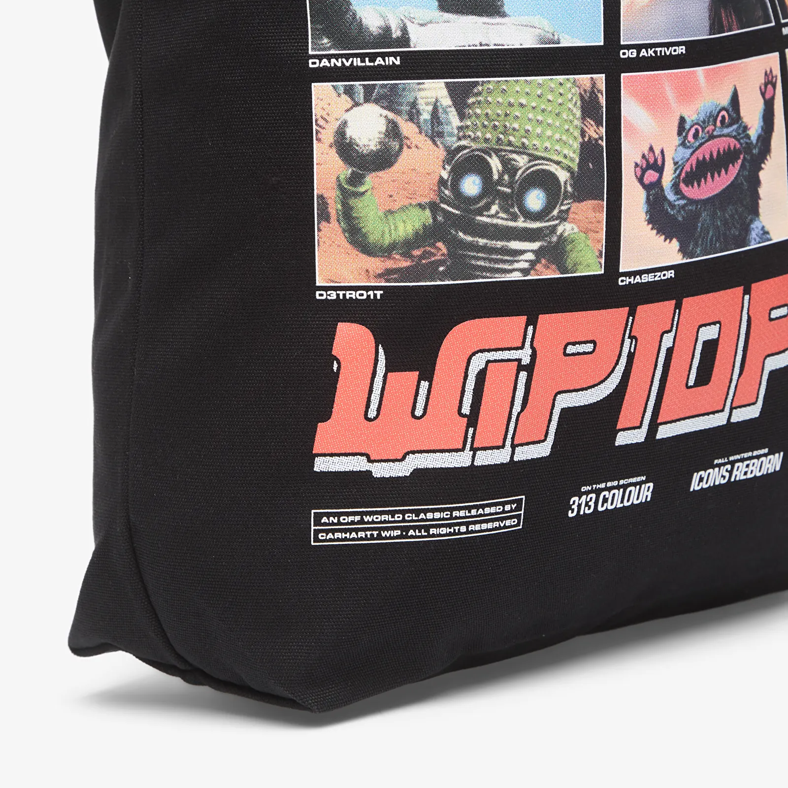Crossbody tassen Carhartt WIP Canvas Graphic Tote WIPTOPIA 2, Print Black