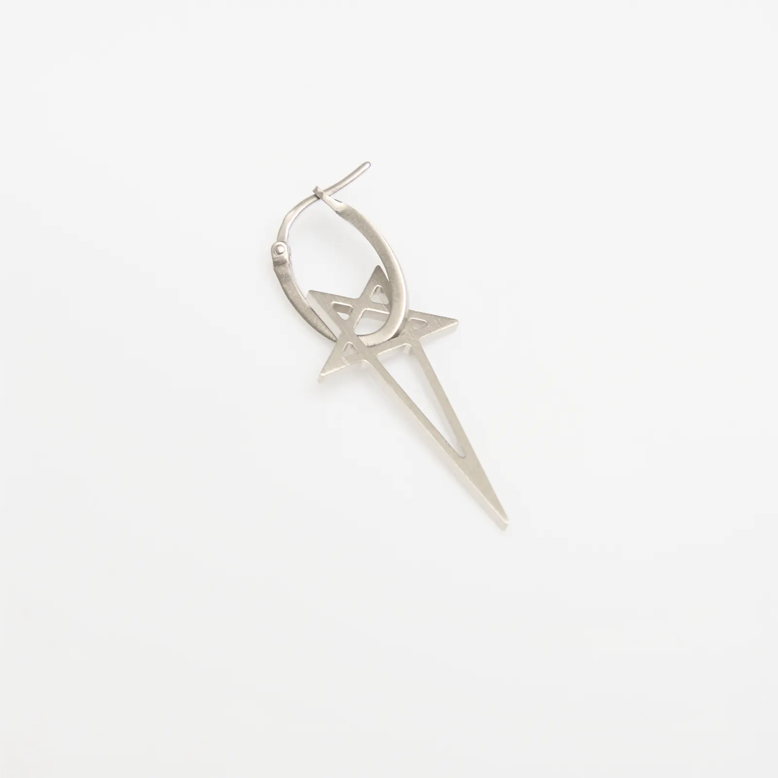 Boucles d'oreilles Rick Owens Pentagram Earring Palladio
