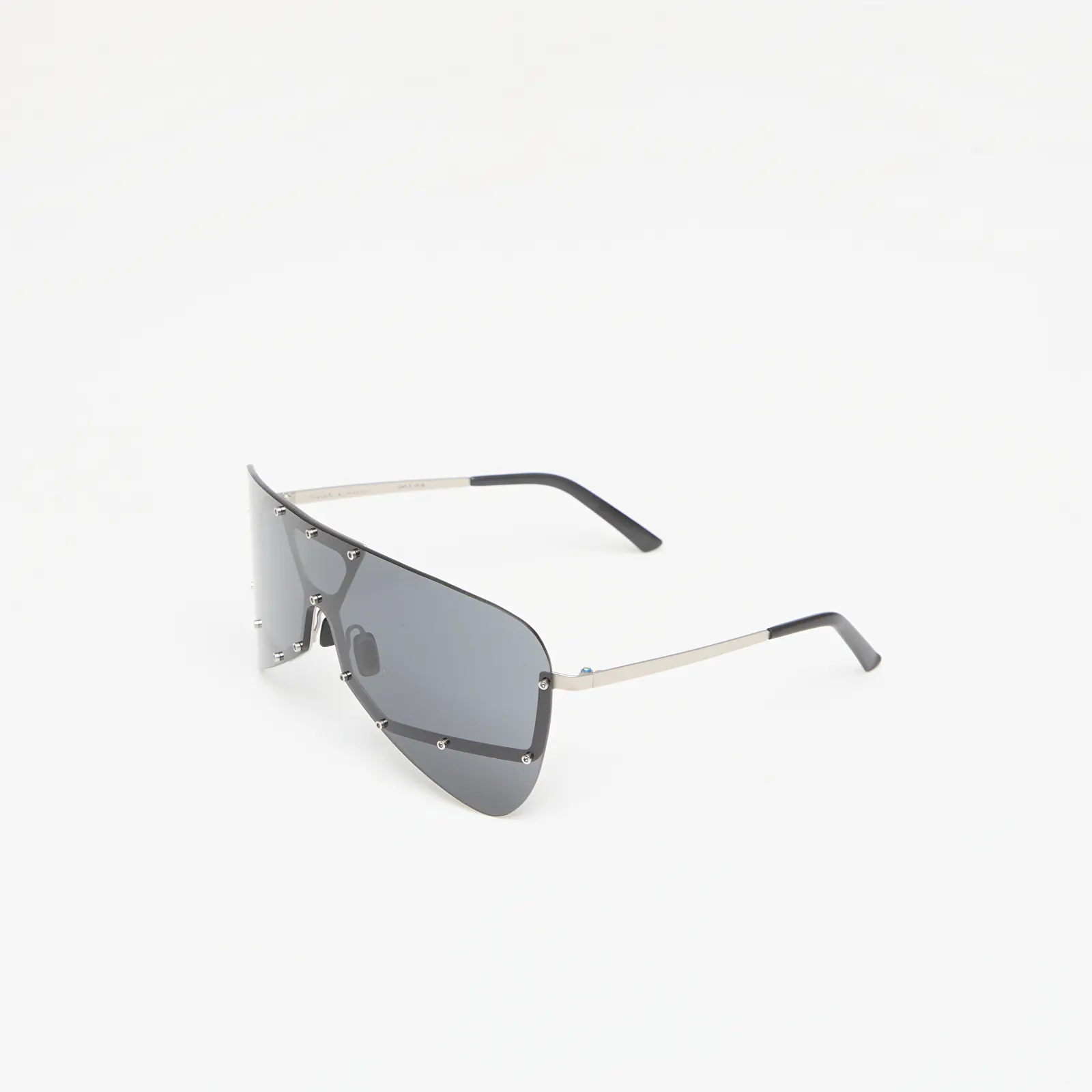 Solbriller Rick Owens Sunglasses Tower Silver Temple/ Black Lens