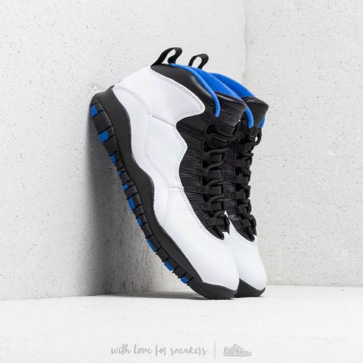 white blue and black jordan 10