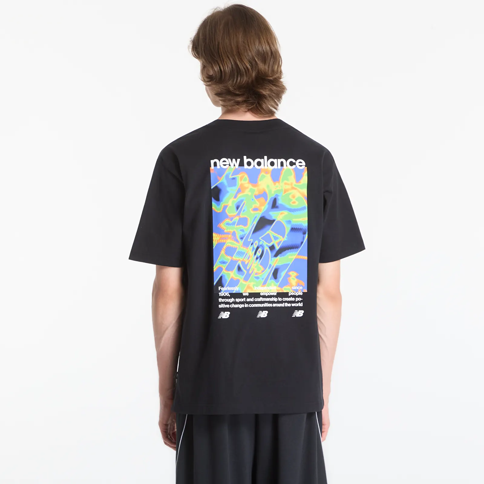 Pólók New Balance Heat Map Forward Thinker T-Shirt Black