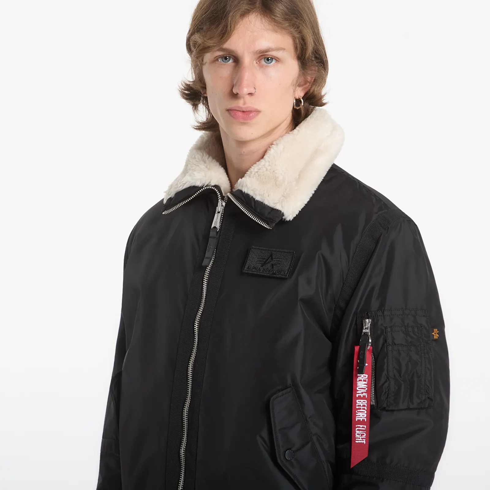 Parka Coats Alpha Industries B-15 III TT Two Tone Black/ Beige