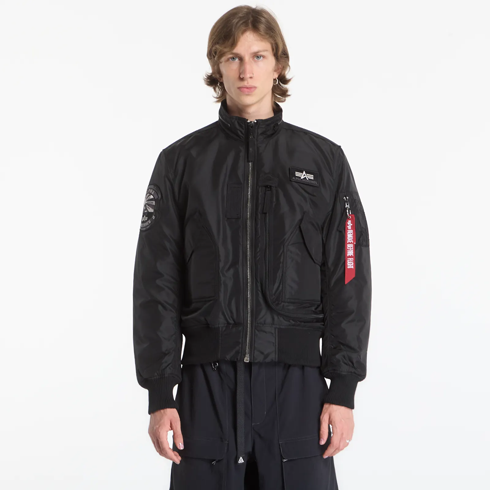 Jaquetas Bomber Alpha Industries Engine Black/ Black