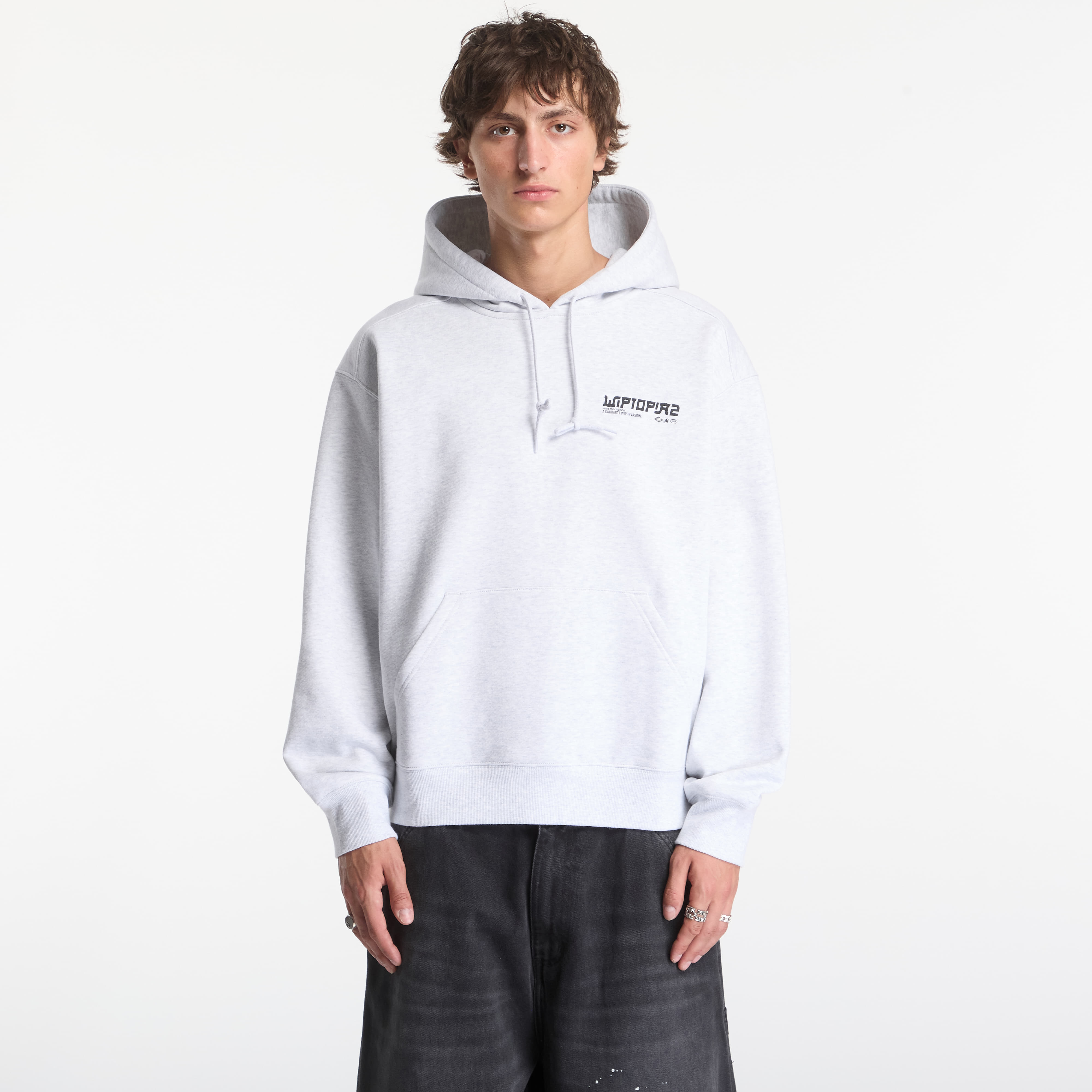 Carhartt WIP Sweatshirt Carhartt WIP Hooded Wiptopia II Sweat UNISEX Ash Heather L