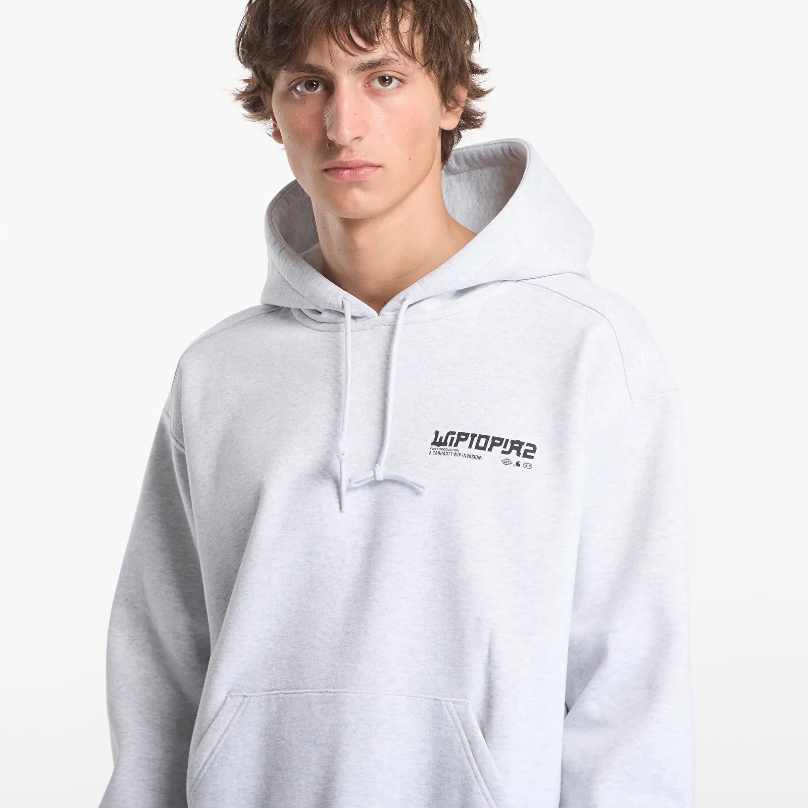 Hoodies and sweatshirts  Carhartt WIP Hooded Wiptopia II Sweat UNISEX Ash Heather