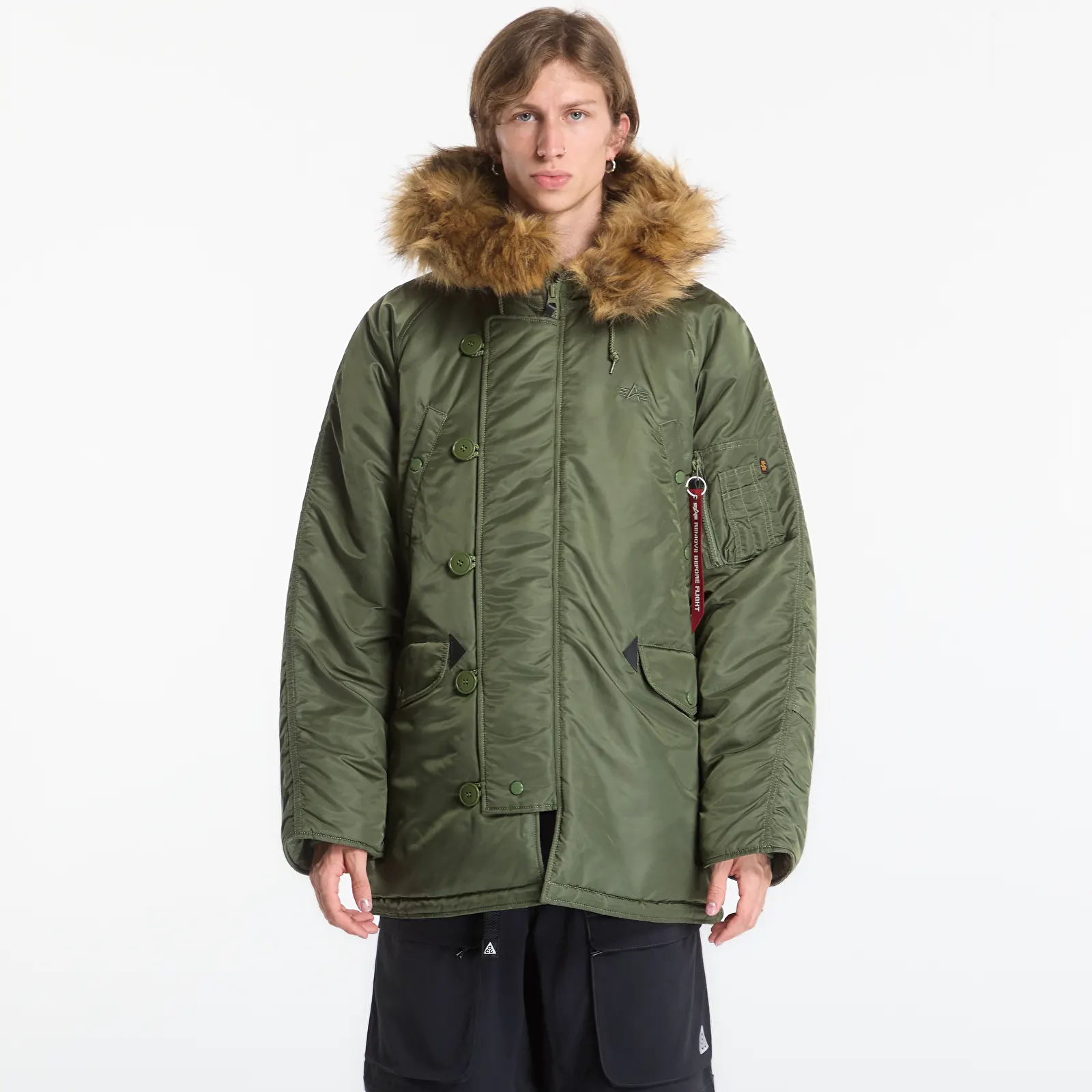 Ανδρικά σακάκια Alpha Industries N-3B Heritage Sage-Green