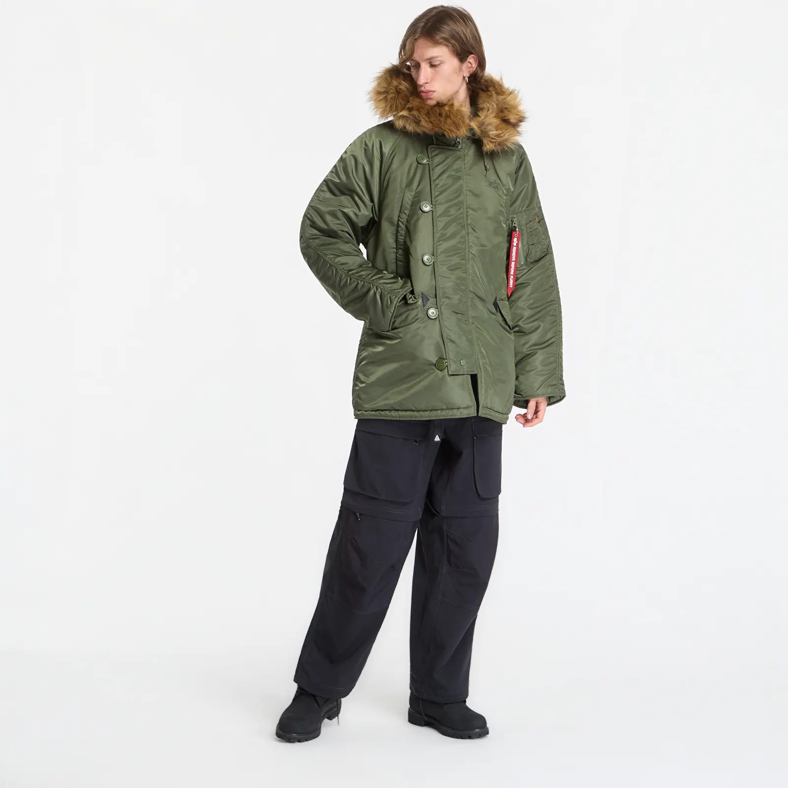 Ανδρικά σακάκια Alpha Industries N-3B Heritage Sage-Green