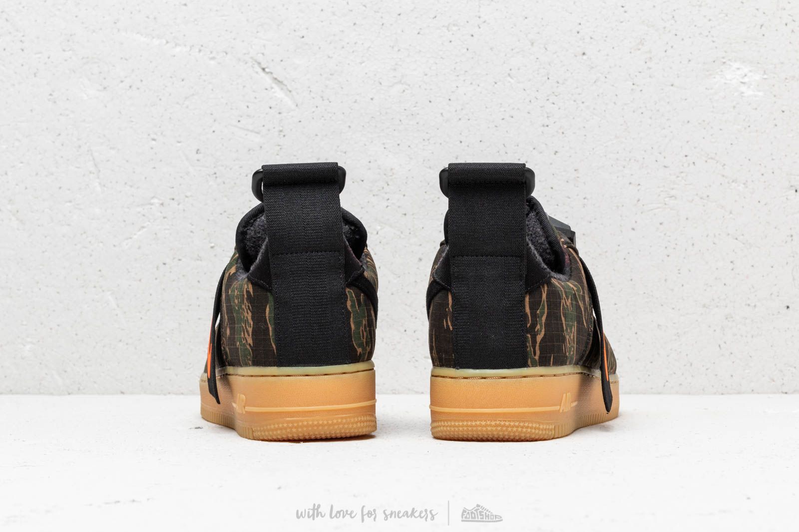 Men s shoes Nike x Carhartt WIP Air Force 1 UT Low Premium Camo Green Total Orange Footshop